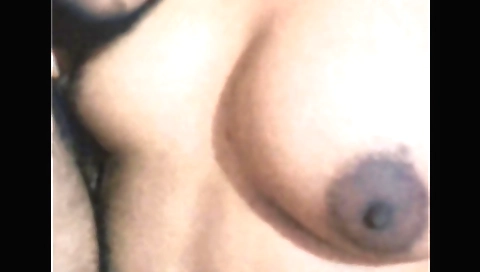 Amateur teen 18+ with small tits and small boobs gets horny