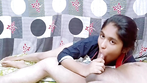 Indian amateur girl first time suck cock after pussy fuck