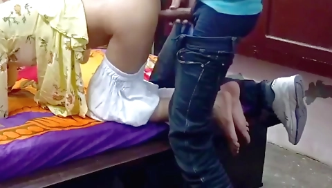 Indian teacher fucks her student 18+ in a very passionate way