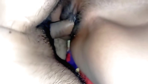 Indian hairy girl fucked hard and gets deep in her hairy pussy