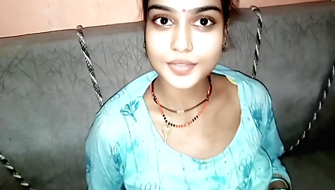 Indian teen playing with her hair in homemade scene