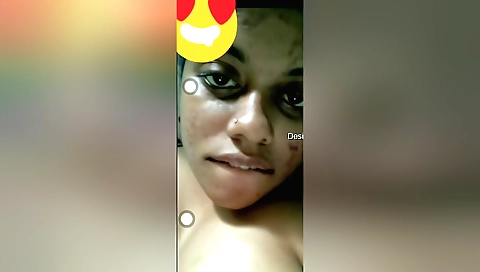 Horny amateur busty brunette girl shows off her body