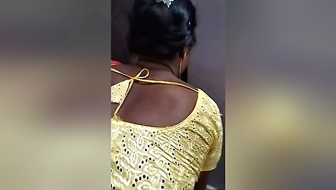 Indian girl in a sexy white dress fucked by her man