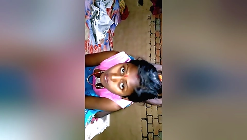 Indian brunette with a round ass and small tits fucked iced