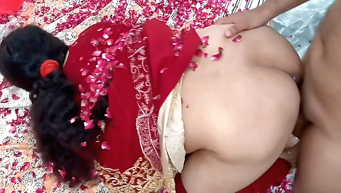 Indian brunette hairy girl takes it deep in the doggy pose