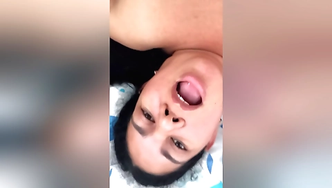 Indian mature slut with a fat ass enjoys a milk yogurt