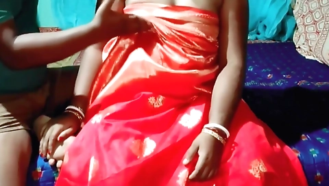 Indian wife fucked on the bed by his big dick husband