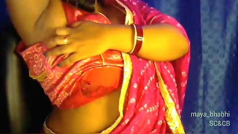 Indian woman is getting a boner inside her tight cunt