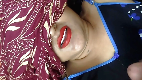 Indian brunette fucked in the morning in the morning