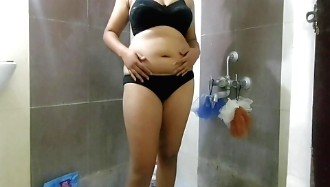 Sexy brunette chick dances for you in a solo video