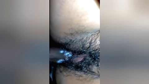 Big ass hairy babe with a fat booty is fucked in doggy style