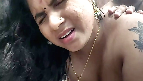 Indian beauty is getting fucked in bed in the bedroom