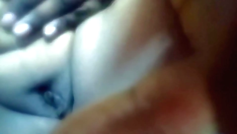 Tight hairy pussy of a hairy girl rubbed with a penis