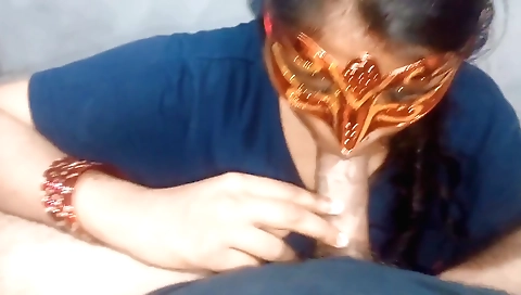 Indian babe getting a great blowjob in her hardcore pov video