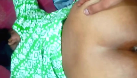 Indian brunette fucks her big ass really hard and loud