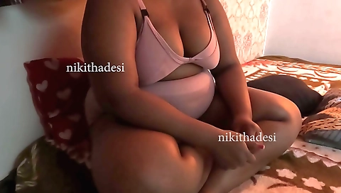 Busty amateur indian chick with a nice body shows off