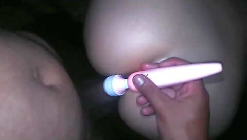 Mexican with big tits is getting fucked by two men
