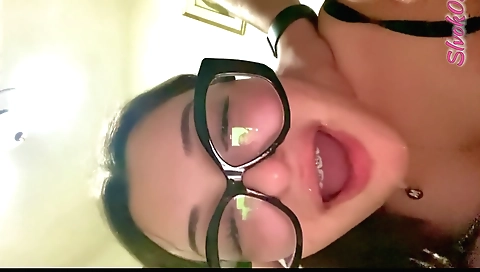 Cute girl with a sexy butt getting fucked by her stepsister