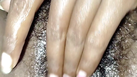 Indian amateur porn video in the nude with hairy body