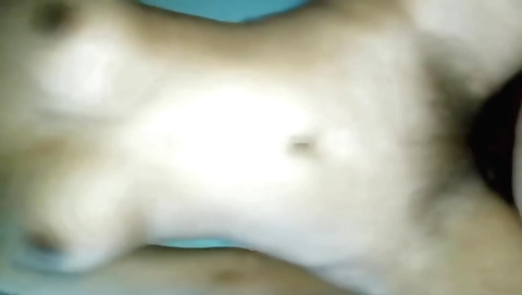 Webcam video of big dude with hairy pussy and tits