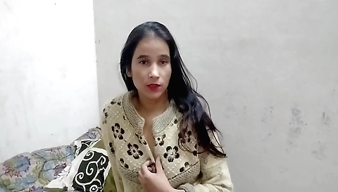 Indian face show showing off her tits and face in the bedroom