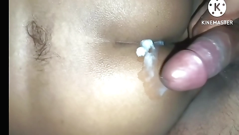 Amateur brunette girl gets her husband's cock in the bedroom