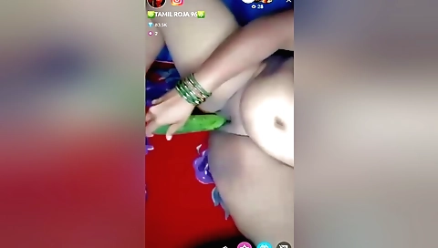 I'm playing with a dildo on my boyfriend's cock in webcam video