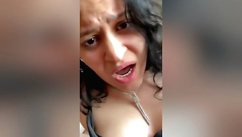 Stunning brunette with a great pair of tits fucked by stepdaddy