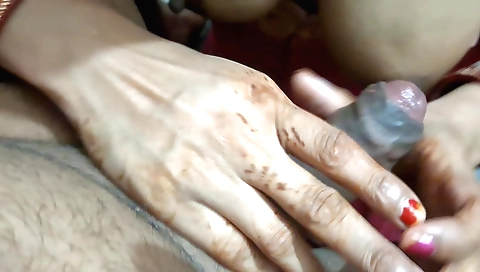 Indian girl sucks my dick and gets her pussy filled