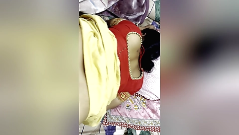 Brunette teen gets sex with stepbrother on the bed
