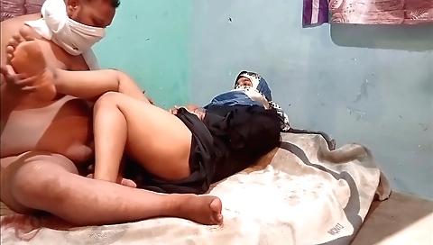 Indian girl is fucking her friend on bed in her bhabhi