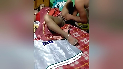 Indian wife gets fucked by her husband in the bedroom