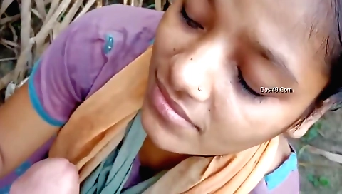 Busty indian teen with a shaved pussy makes a sexy face