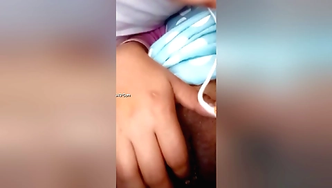 Indian solo female shows her hairy pussy on webcam