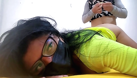 Busty Indian pornstar with big boobs fucks her husband