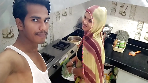 Indian wife gets fucked after having an amateur cooking