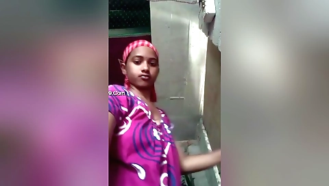 Indian solo woman enjoys a massage in her private room
