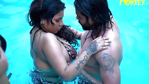 Indian amateur brunette with tattooed pussy 3 women 3 men