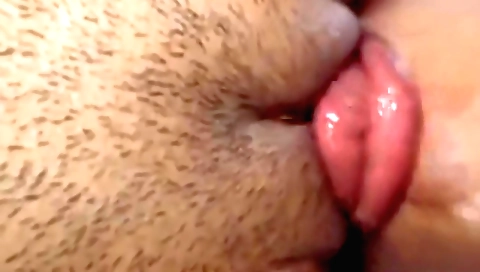 A hot girl in a sexy white dress getting a handjob on her face
