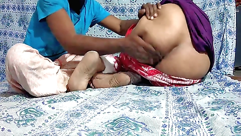 Indian brunette gets fucked by a young man in hd porn clip