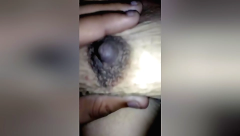 Big boobed amateur babe shows off her big booty and hairy pussy