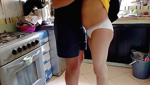 Indian girl with a small face and a shaved pussy showing off