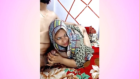 Indian milf with large boobs and ass fucks in the bedroom