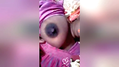 Boudi is making homemade webcam porn with herself in public