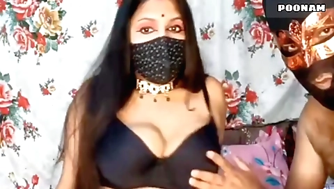Erotic Indian cutie takes off a beautiful dress by a babe