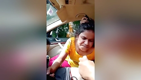 Indian brunette babe cums on a dick for a face fuck