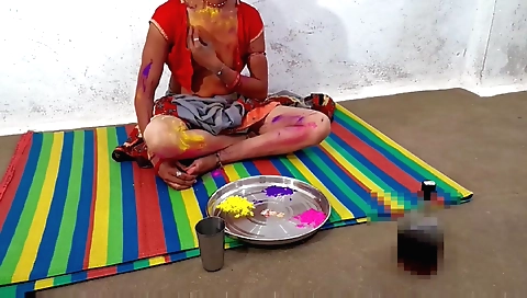 Amateur holi with hairy dick and the guy with a large dick