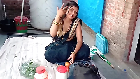 Buxom Indian teen in a tight red dress naked and fucked