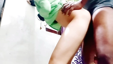 Sexy indian babe with a huge ass is getting her tight pussy fucked
