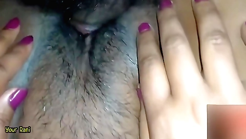 Indian girl with hairy pussy has her hairy pussy fucked